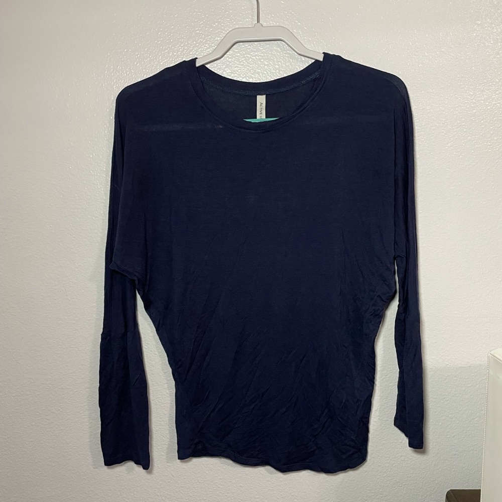 Blue long sleeve shirt